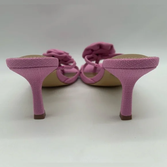 Dolce Vita Zelly Pink Strappy Mule Heels | Size 8 | New With Box - Picture 7 of 10